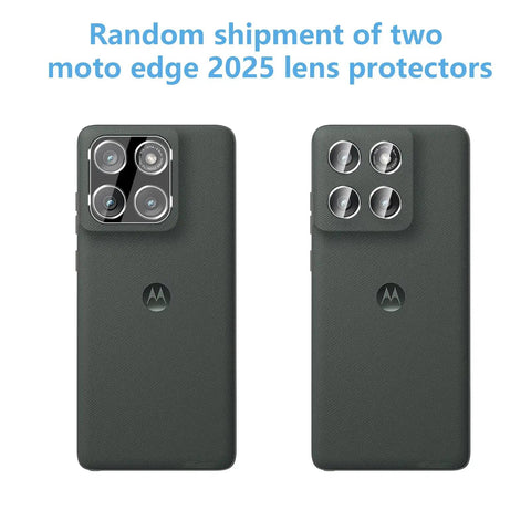 Two Pack 3D Screen Protector For Motorola Edge 2025 And Two Pack Camera Lens Tempered Glass Protector With 9H Hardness Anti Fingerprint No Air Bubbles Easy Installation Case Friendly on phone back