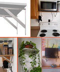 Heavy Duty Beefy Stainless Steel Shelf Brackets 16 By 12 Inches Max Load 550 Lb Built To Last Solid Corner Brace Right Angle Shelf Support