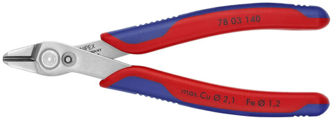 Electronics Precision Snips 5.5-Inch Diagonal Cutters, Induction-Hardened Blades, Grippy Grooved Handle