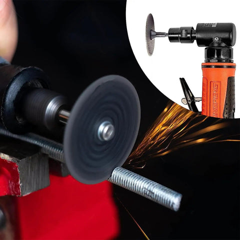 Must Have Heavy Duty Mounting Mandrel Holder For Die Grinder Accessories That Holds Die Grinder Bits And Rotary Tool Bits With Pro Grade Alloy Grinding Capability For Sanding Polishing Cleaning Descaling And Mold Grinder Projects. alloy die grinder mandrel with disc grinding metal rod