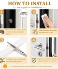 Installation guide for 32 Foot Self Adhesive Foam Weather Stripping For Doors And Windows D Shape Draft Stopper Tape.