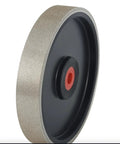 6 Inch CBN Grinding Wheel With Adjustable Bore And Auto Adapter Fitting 3/4, 5/8, 1/2 Inch, 800 Grit, 1 Inch Wide Plastic Body