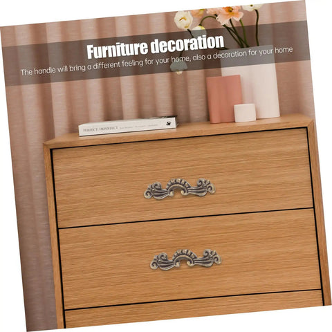 Wooden dresser with Vintage Zinc Alloy Cabinet Pull Handles 56x17mm 20pcs Mini Drawer Knobs installed