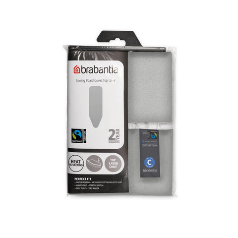 Replacement Ironing Board Cover For XL Comfort Board Size C One Hundred Percent Cotton Top Layer With Fairtrade Metalized Cover