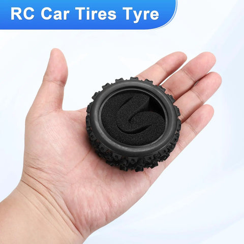 4Pcs Soft Rubber RC On Road Car Tires For 1 By 10 Scale Touring Cars With Foam Inserts Direct Replacement For Most On Road Chassis 71mm OD