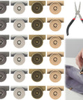 24 Pairs 14mm Magnetic Snaps For Purses And Totes No Sew Closures With Install Tool Metal Seamless Magnet Buttons Four Colors Gold Silver Black Copper