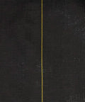 Weed Barrier Fabric Three Point Two Ounce Heavy Duty Ground Cover Four By Two Hundred Feet Breathable Mat close-up, black with yellow line