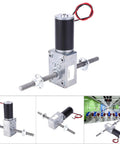 Dual Right Handed M8 Shaft Gear Motor With Flange For Lift Systems And Precision Motion Control Coaxial Twin Shaft Geared Speed Reducer With 50 To 1 Reduction For Smooth Reliable Linear Actuation on threaded rods