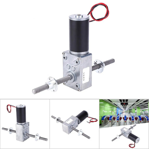 Dual Right Handed M8 Shaft Gear Motor With Flange For Lift Systems And Precision Motion Control Coaxial Twin Shaft Geared Speed Reducer With 50 To 1 Reduction For Smooth Reliable Linear Actuation on threaded rods