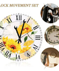 Silent Quartz Wall Clock Movement Kit With Hands For DIY Repair And Craft Projects Battery Powered Motor Replacement 6.69In