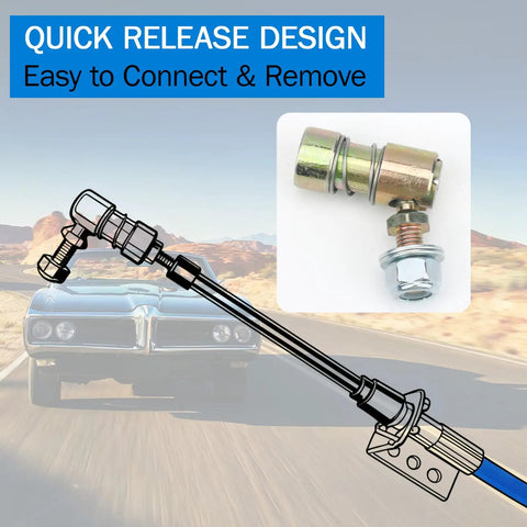 Two Pack Throttle Disconnect Quick Release Ball Joints For Throttle Cable Ball End Dual Linkage Setup And Spare Replacement With One Quarter Twenty Eight Female Thread Fitment For Easy Throttle Linkage Removal During Tuning And Maintenance, quick-release throttle joint