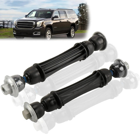Tough As Nails Front Stabilizer Link Kit Pair Bolt On Direct Swap for 2007 to 2016 Chevy Tahoe Yukon Suburban, black sway bar end.
