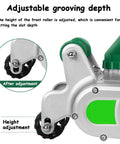 Pro Grade Heavy Duty Electric Wall Chaser For Concrete Walls 1100W showing adjustable groove depth feature