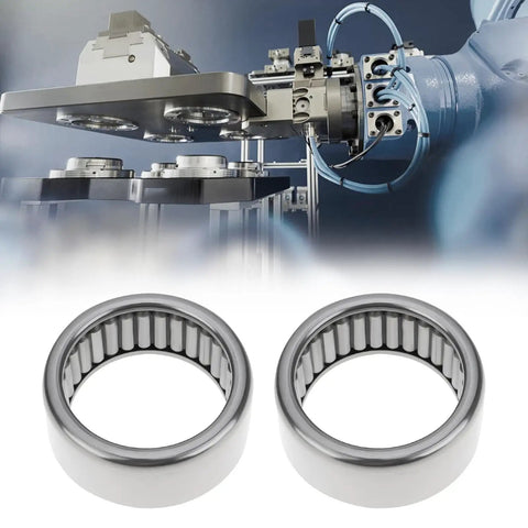 B-148 Needle Roller Bearing 22mm Inner Diameter, 28.5mm Outer Diameter, 12.5mm Width GCr15 Bearing Steel For Industrial Machinery Motors High Speed Low Noise Heavy Load Capacity Low Friction Durable. shown with industrial machine and two bearings
