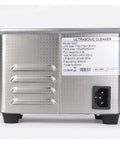 Heavy Duty Ultrasonic Cleaner With 800ml Stainless Tank And Adjustable Heat Settings For Jewelry Glasses Watches Dentures And Tech Gear, side view with specifications.