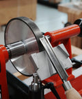 Top Shelf Woodturning Lathe Tool Rest Sharpening System Kit showing CBN wheel and tool holder for precision sharpening.