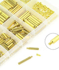 Brass M2 Spacers And Screws Kit 322 Piece Set With 10 Sizes Of Female To Female Hex Standoffs M2x5mm Screws for PCBs