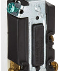 Decora Plus Rocker Switch 15 Amp 120 277 VAC SPDT Center Off Maintained Contact 5685 2W White internal components view