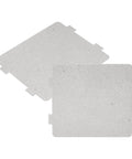 Two Microwave Waveguide Cover Replacement Mica Sheets 4.2 By 3.9 Inch 0.4 Mm Thick for insulation and protection.