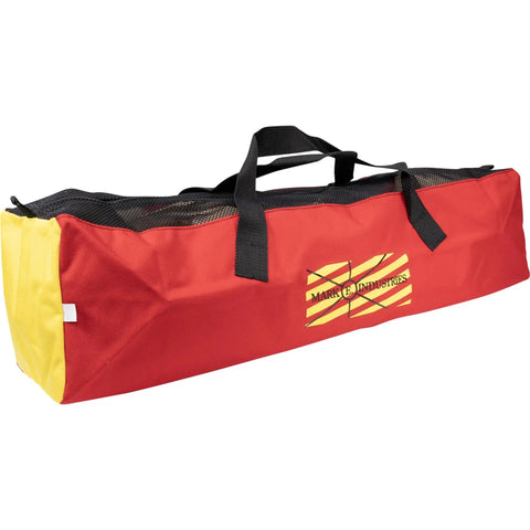 Red and yellow carrying bag for Stinga Level Shower Level Kit For Tile And Stone Wall Installations With Built In Vials Slotted Quick Attach Design