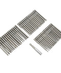 Super Cool Extra Long Security Bit Set With Magnetic Screwdriver Bits For Deep Reach Repair Jobs Including Hex Torx Star Clutch Spline And Triwing Tools To Fix Cars And Appliances With Easy Grip Access, 50 pc vanadium steel bits