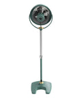 VFAN Sr Pedestal Vintage Fan Old School Metal Standing Air Circulator For Cooling And Decor 3 Speeds Adjustable Tilt And Height Durable Pedestal Fan For Bedroom And Home Green