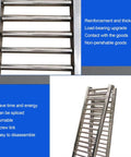 Light-Duty Unpowered Roller Conveyor Slide With 2.5cm Galvanized Steel Rollers, 35cm Wide, A Warehouse Workhorse For Beverages, Cartons, Water Bottles And Barreled Goods, close-up and angled view