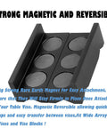 Top Shelf 4 Inch Aluminum Vise Jaw Pads Featuring Hella Strong Magnets And Reversible Design providing grip with six strong magnets.