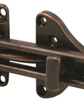 Hinged Bar Lock For High Security Door Guard In Diecast Zinc With Classic Bronze Finish, Heavy Duty 3-7/8 Inch Bar Length, 2-1/2 Inch Height