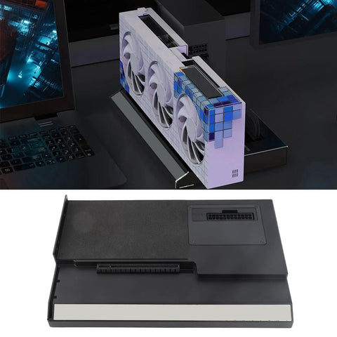 High Performance External GPU Dock For Thunderbolt 3 And 4 With USB4.0 40Gbps, PCIe 3.0x4 Enclosure with visible cooling fans