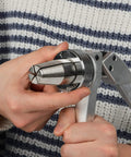 Person using ProPEX Expansion Tool Kit For PEX A Tubing With One Half Three Quarter And One Inch Expansion Heads Meets ASTM F1960 Chrome Plated