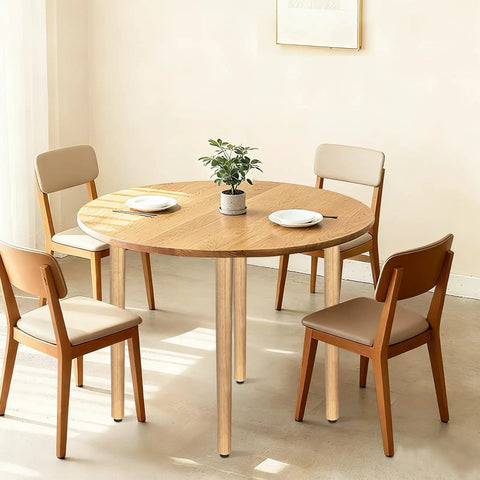 Natural wood dining setup featuring Straight Up Solid 28 Inch Rubber Wood Table Legs Built Tough As Nails For Dining Tables Home Desks And Kitchen Islands Adding Major Style With A Smooth Natural Varnish Finish That Really Slaps On Any DIY Project.
