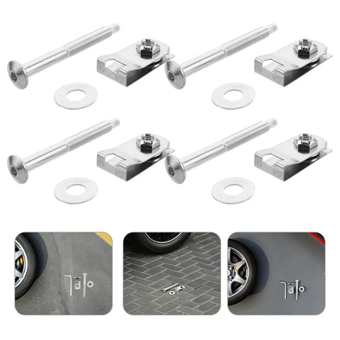 Truck Bed Mounting Bolt Nut Kit With Stainless Steel Bolts And Washers For F Series Trucks, Easy Install, Cuts Noise And Vibration, Keeps Rig Stable On Long Trips And Heavy Towing, stainless hardware set