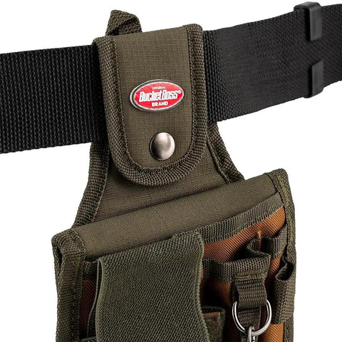 Rear Guard Pouch With FlapFit For Tools, A 5-Pocket Utility Organizer From Original Series 54120, attached to belt