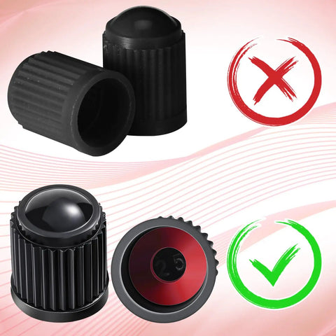 Ride Ready 20 Pack Tire Valve Stem Caps Universal Plastic Dustproof Waterproof Covers For Cars Bikes Motorcycles SUVs Trucks