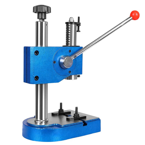 Tough As Nails Benchtop Arbor Press Half Ton Manual Hole Puncher With Roomy 210mm Throat automatic coil return side view