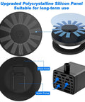 Sun Powered Garden Pond Fountain Pump with Six Nozzles, no batteries needed, easy setup for bird bath, pond, pool, eco-friendly