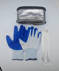 Heat Shield Sleeve For Engine Bay Built To Take The Heat 1 Inch By 10 Foot Aluminized Firewall Sleeving with gloves and zip ties