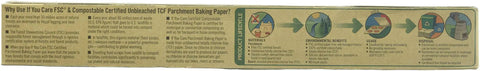 Unbleached Silicone Parchment Paper Seventy Square Foot Roll Totally Chlorine Free Fully Compostable Nonstick Baking Sheet Liner usage and benefits.