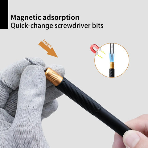 12 In 1 Magnetic Screwdriver Set With Micro Bits For Glasses, Computers, Phones, Laptops, Xbox, Watches And Game Consoles