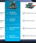 Comparison chart showing effectiveness of Screen Separator Opener Clamp For iPhone And Android Display With Suction Cup features.