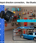 Wireless Outdoor Security Camera With Rechargeable Battery, WiFi AI Motion Detection showcased in a garage setup