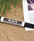 Black Scratch Fix Marker Pen For Wood Floors And Furniture, Quick Dry Filler Pen That Actually Stays Put, on wooden surface