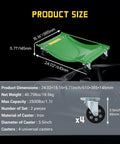Pro Grade Heavy Duty Car Wheel Dolly Set Of Two For Maximum Vehicle Mobility 10000 Lb Capacity dimensions and caster details
