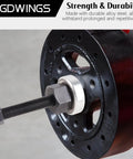 Long Reach Harmonic Balancer Installer Kit For Ford Crankshaft Pulleys, close-up of bolt and bearing assembly in use
