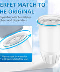 4 Pack Water Filter Replacements For Zero Water Pitchers And Dispensers, Fits ZR001 ZR017 ZR004 ZP010, filter with instructions