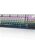 Wireless 98% Mechanical Keyboard With Triple Mode And Media Knob Full Numpad For Gamers And Typists Smooth Buttery Keys, colorful backlit keys.