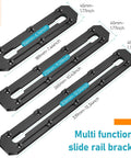 9 Inch Aluminum Kayak Track Low Profile Gear Track For Fishing Rod Holder Cup Holder And Accessories CNC Machined 6061 Aluminum With 316 Stainless Screws Hard Anodized For Quick Setup And Tough Wear Resistance, 231mm rail