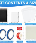 All In One Trading Card Shipping Kit with 60 bubble mailers, 120 card protectors, 60 bags, tape, cloth, stickers, 244 pieces
