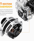 Beefed-Up Drop-In Alternator Compatible With 04-08 TSX, 03-07 Accord 2.4L, 03-11 Element, 07-11 CR-V, 06-11 Civic 2.0L Si, 06-08 CSX
